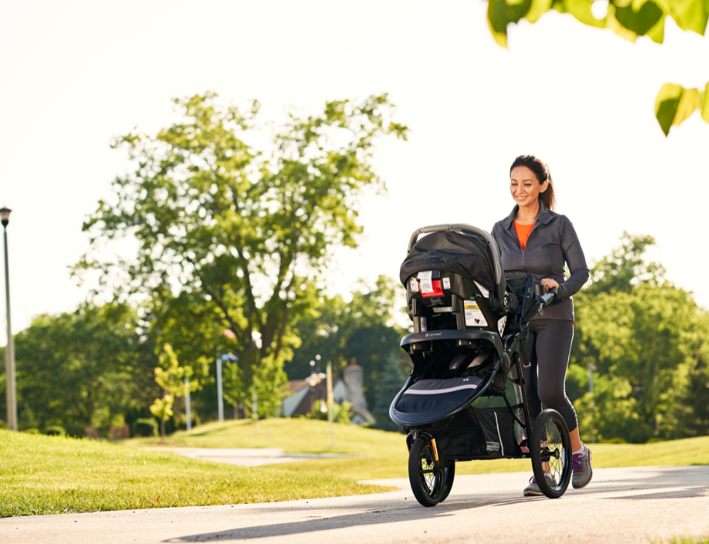 mom and stroller